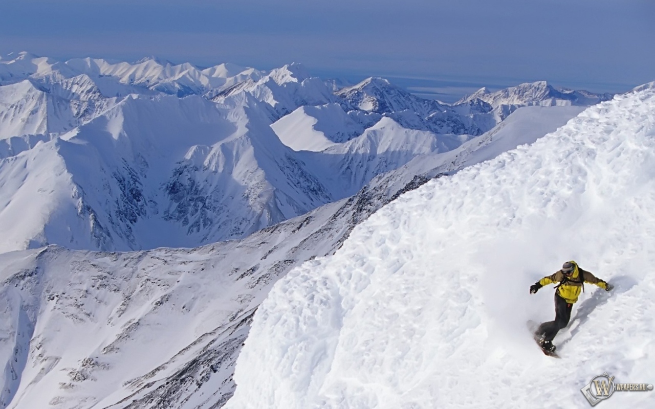 Alaskan Snowboarding 1280x800