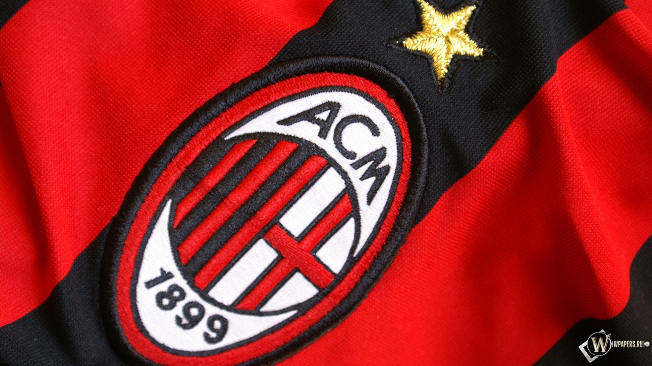 Эмблема ФК Милан 1280x720
