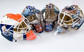 Обои Хоккейные Шлемы: Лёд, Хоккей, Маски, Спорт