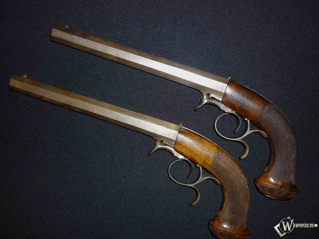 Дуэльные пистолеты 40-50 годы XIX века 1024x768