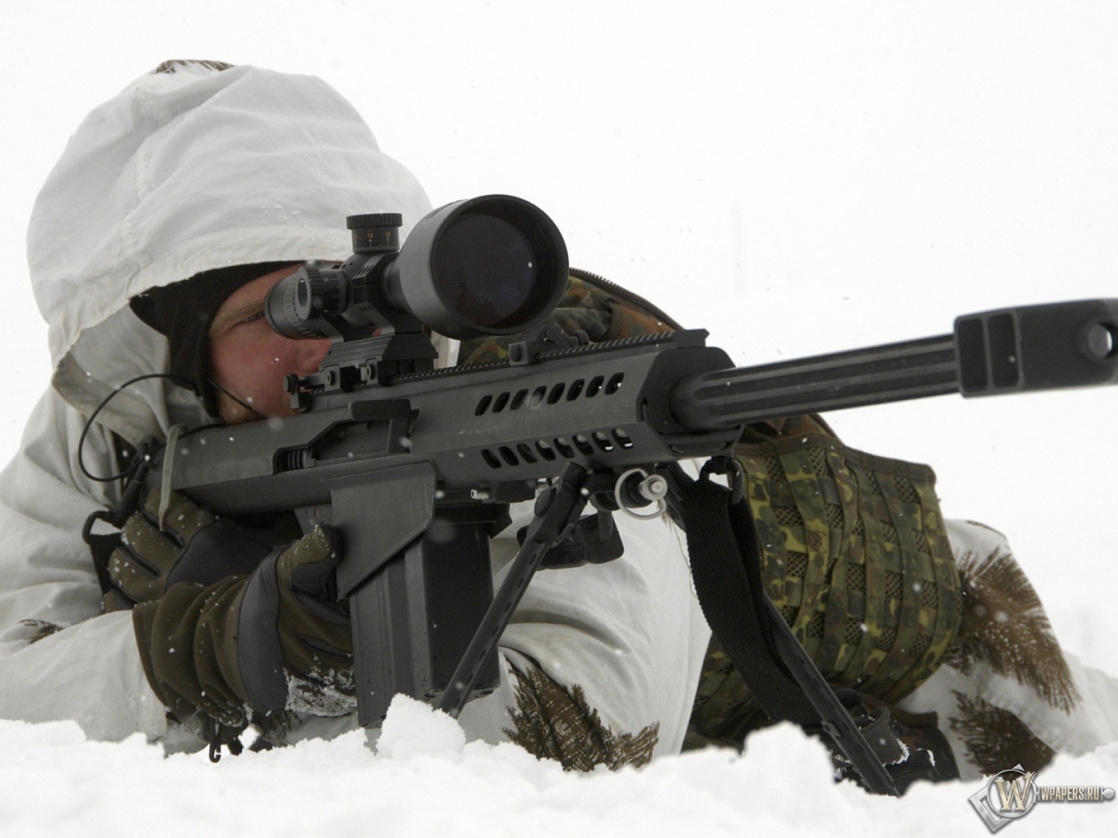 снайперская винтовка barret 1600x1200