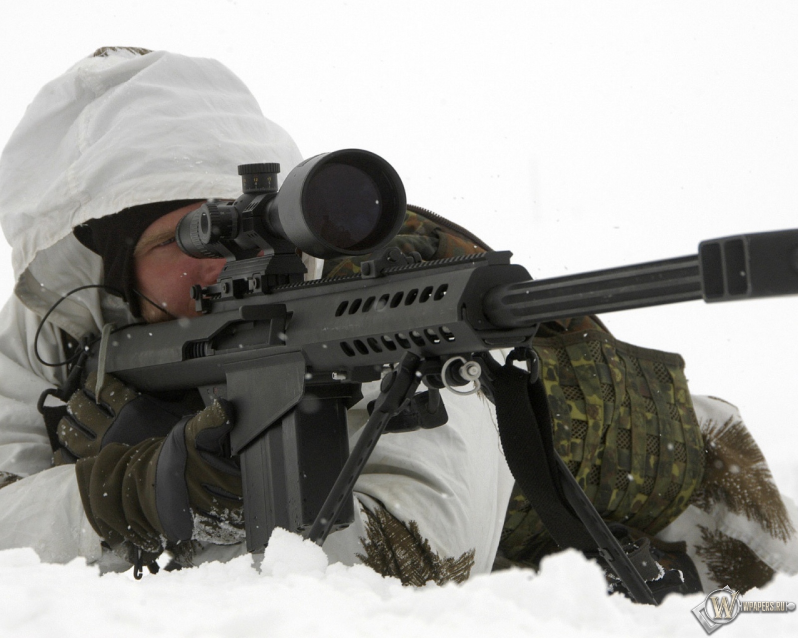 снайперская винтовка barret 1600x1280