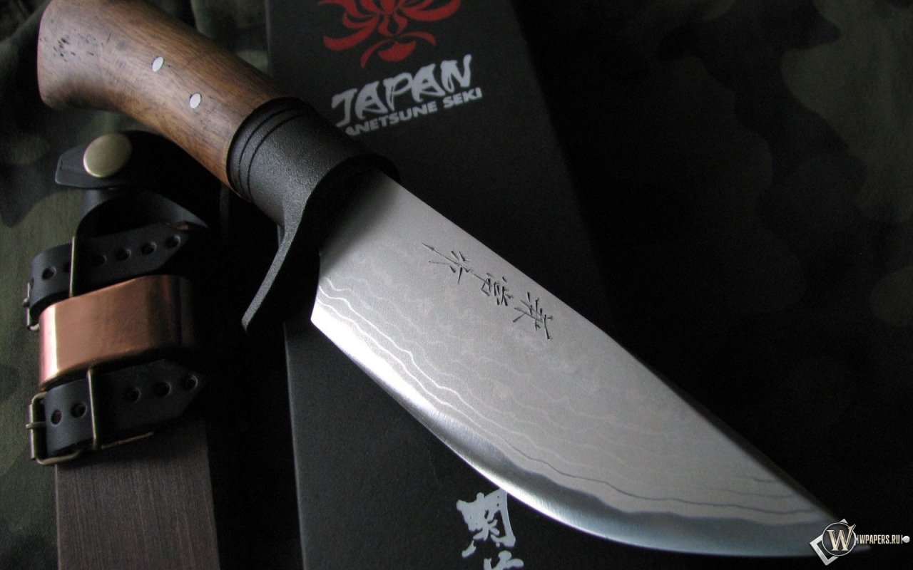 Японский нож 1280x800