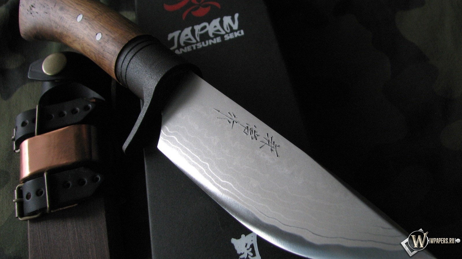 Японский нож 1600x900