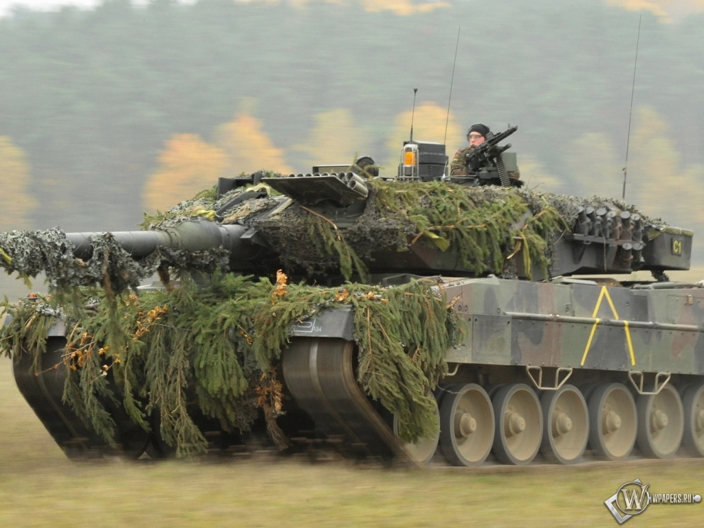 Танк Leopard 2A6  1024x768