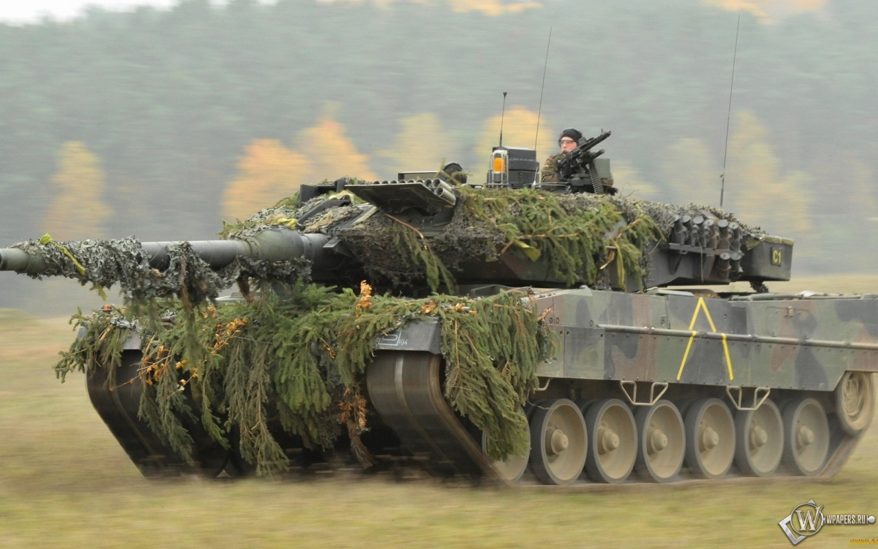 Танк Leopard 2A6  1280x800