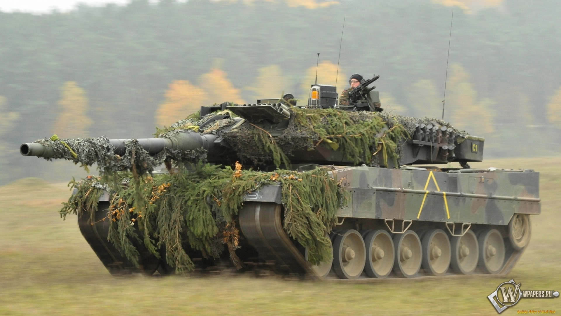 Танк Leopard 2A6  1920x1080