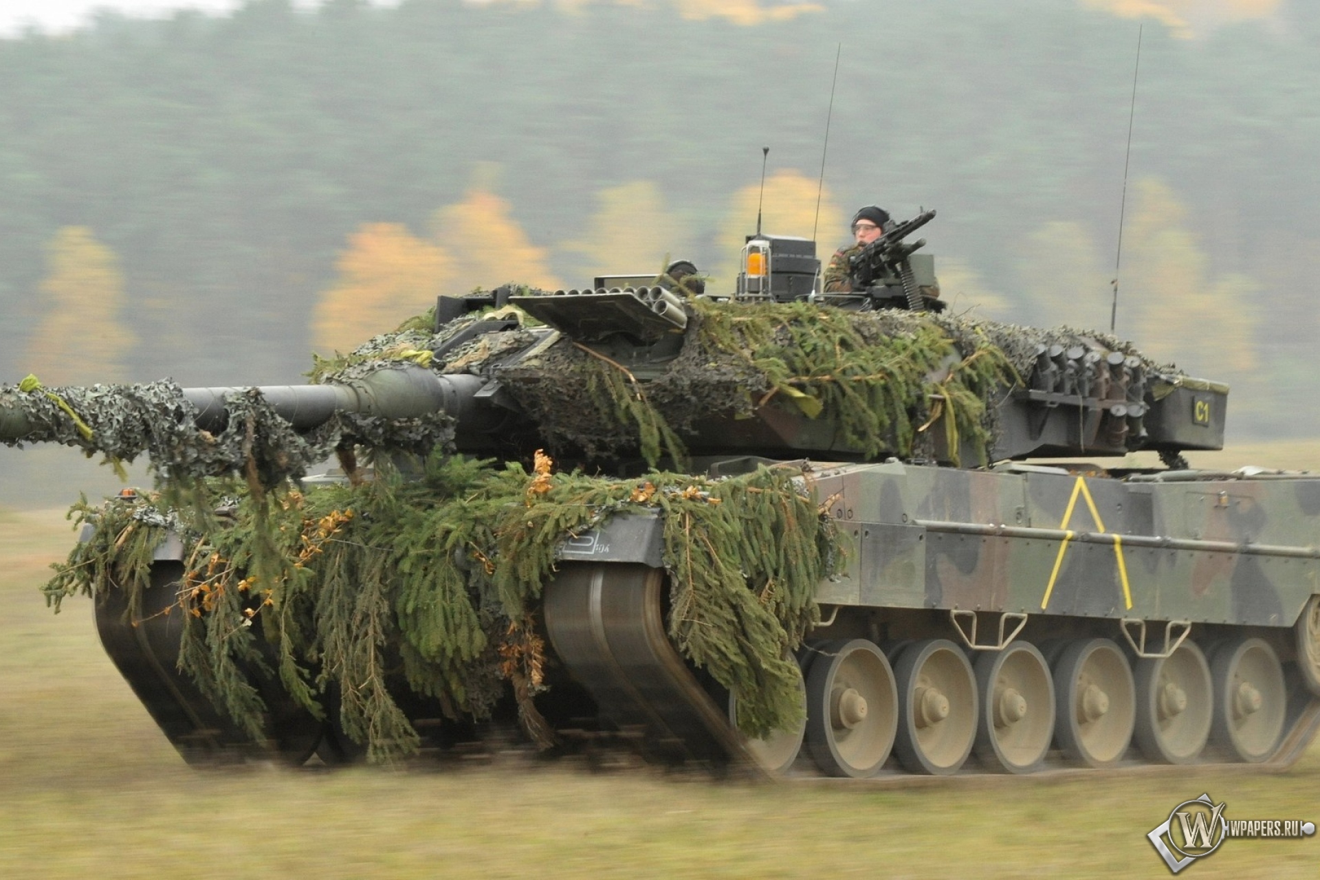 Танк Leopard 2A6  1920x1280