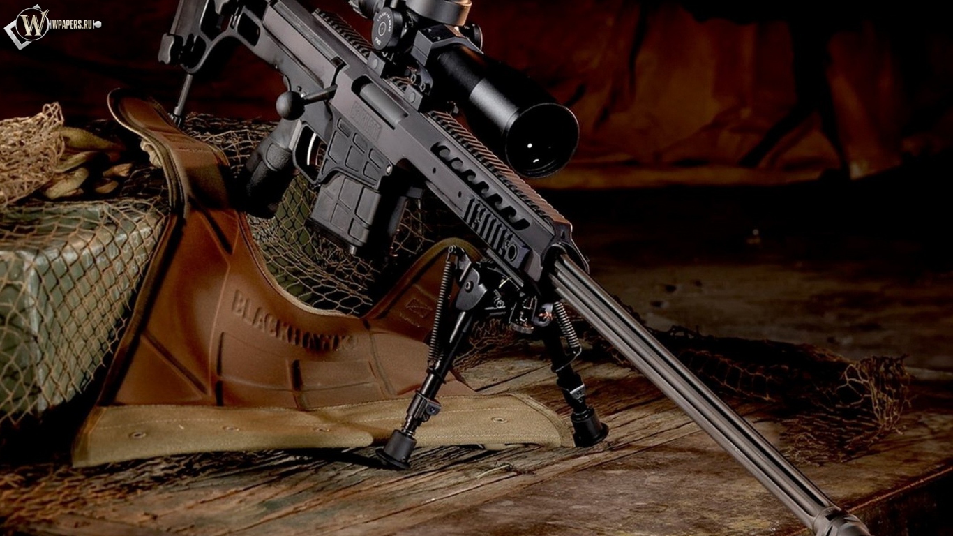 Снайперская Винтовка Barrett M98 1366x768