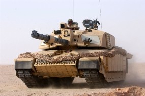 Обои Танк Challenger II: Пустыня, Песок, Танк, Жара, Оружие