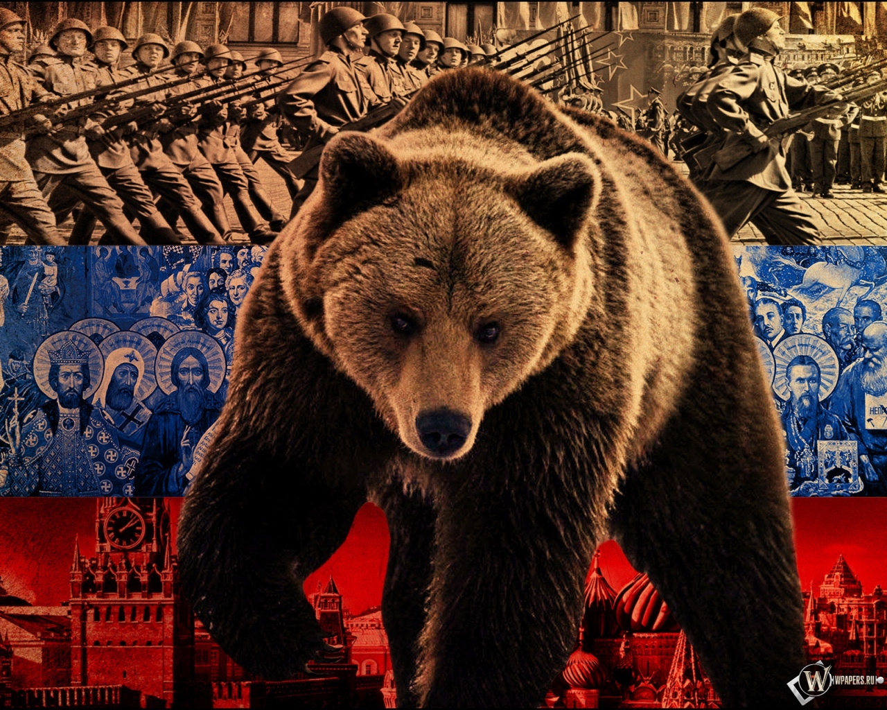 Русский медведь 1280x1024