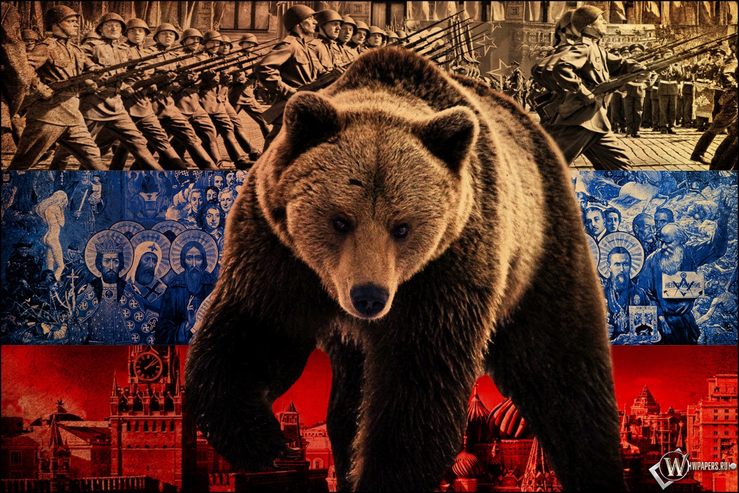Русский медведь 1500x1000