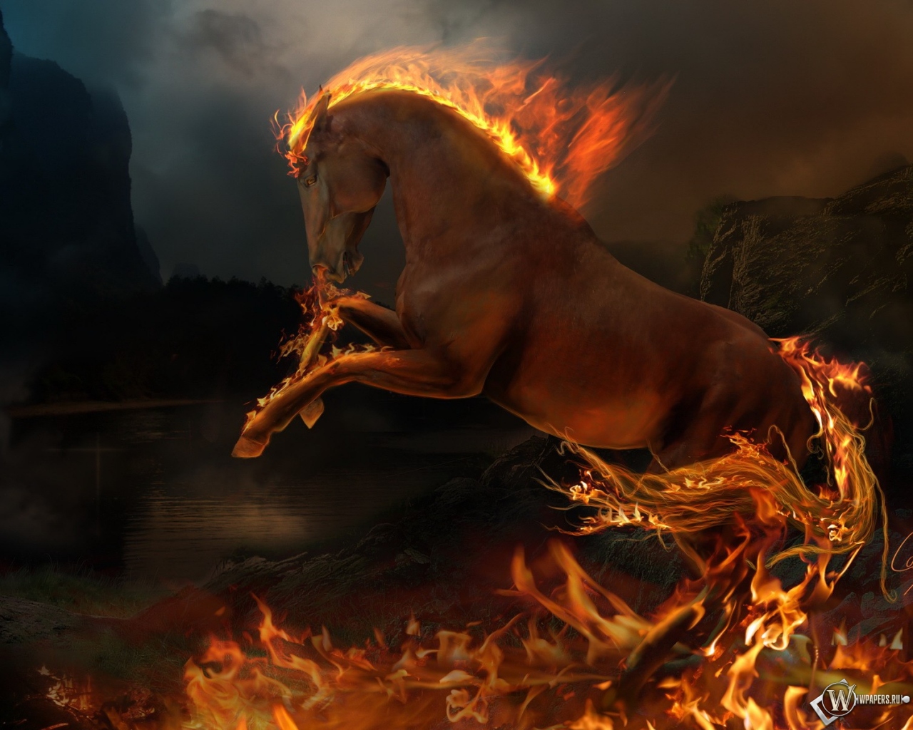 Огненый конь 1280x1024