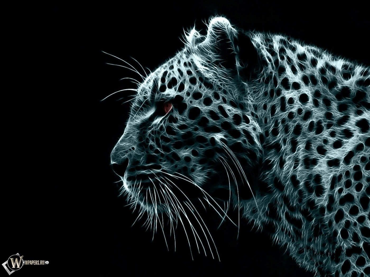 Рисованный Леопард 1400x1050