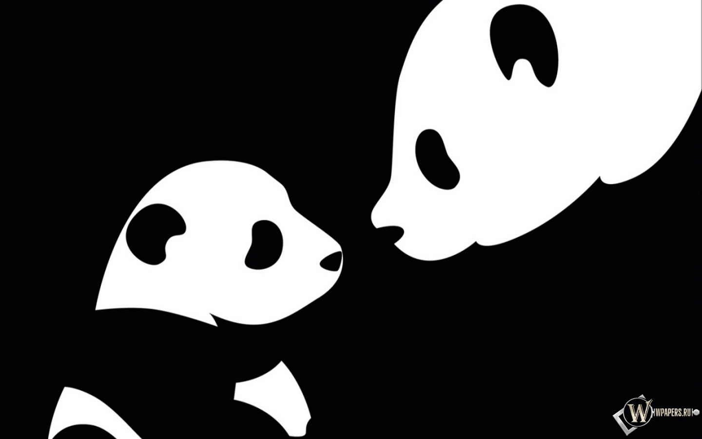 Две панды 1440x900