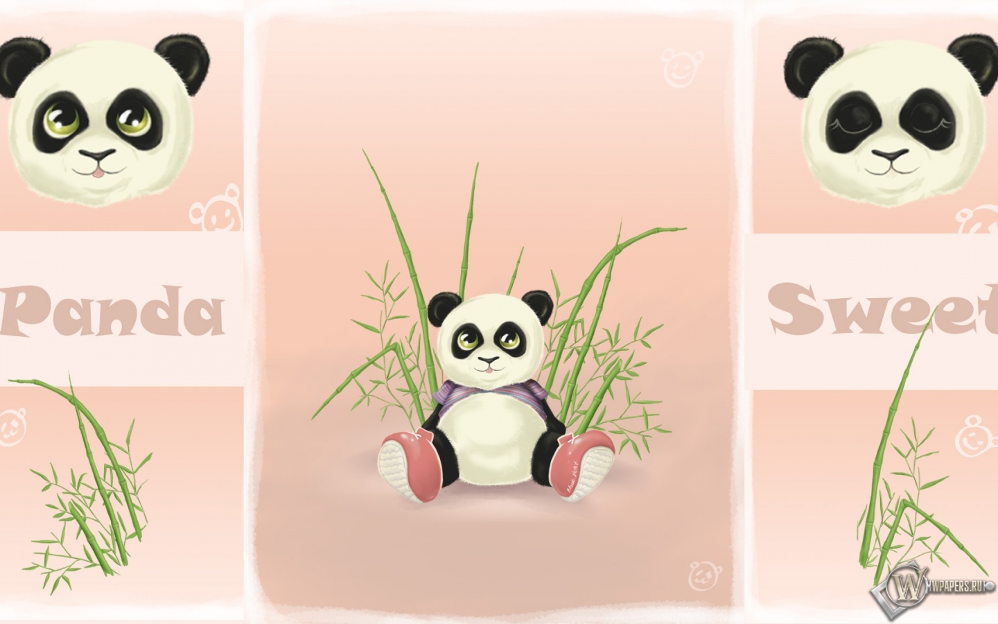Панда-конфетка 1440x900
