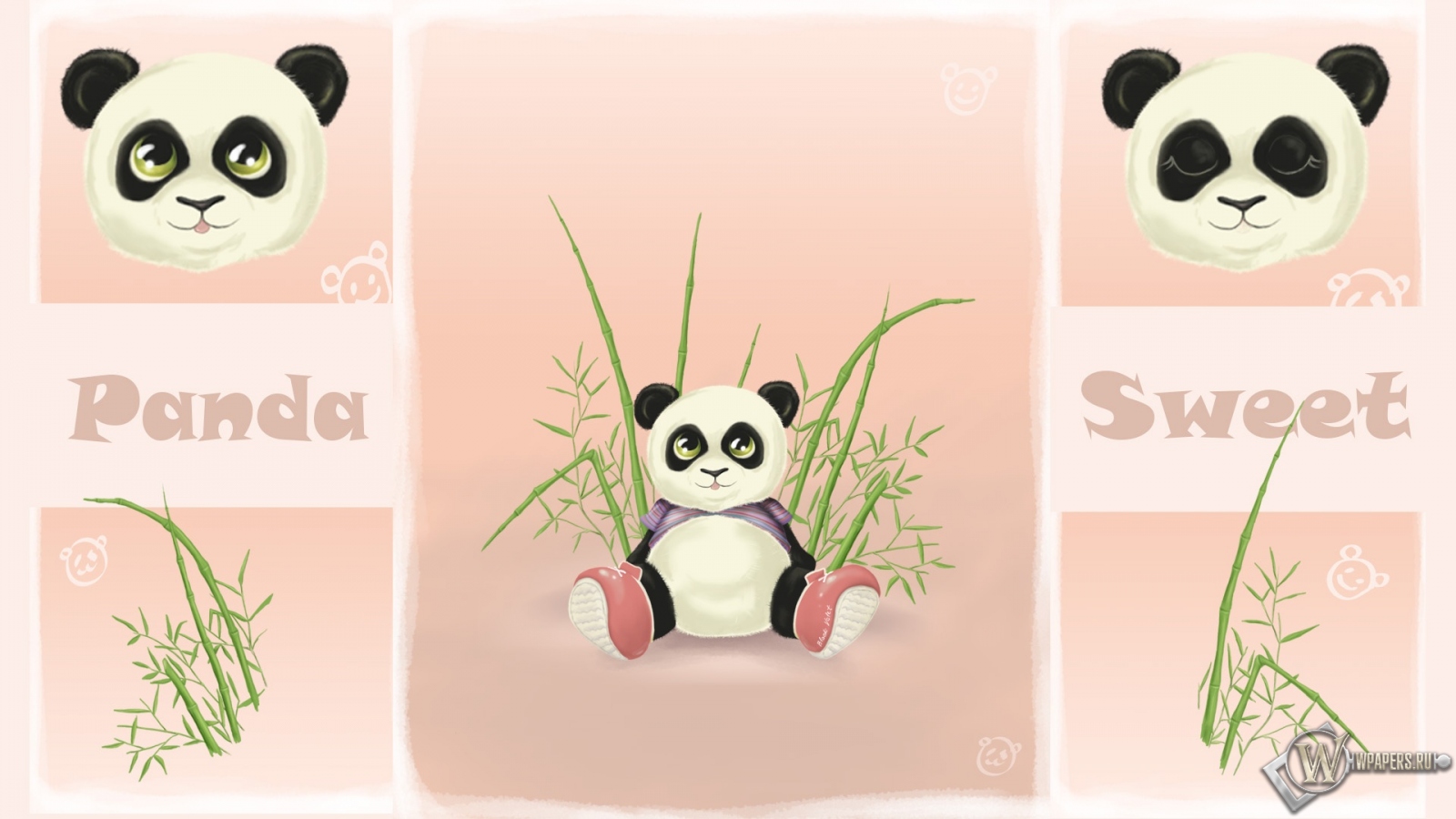 Панда-конфетка 1600x900