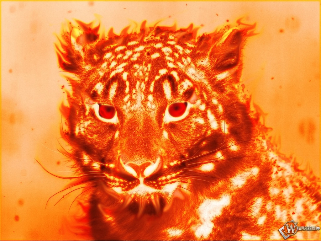 Огненный тигр 1024x768
