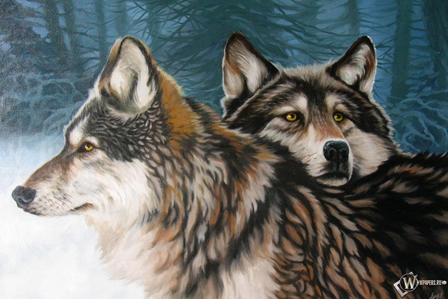 Два волка 1500x1000