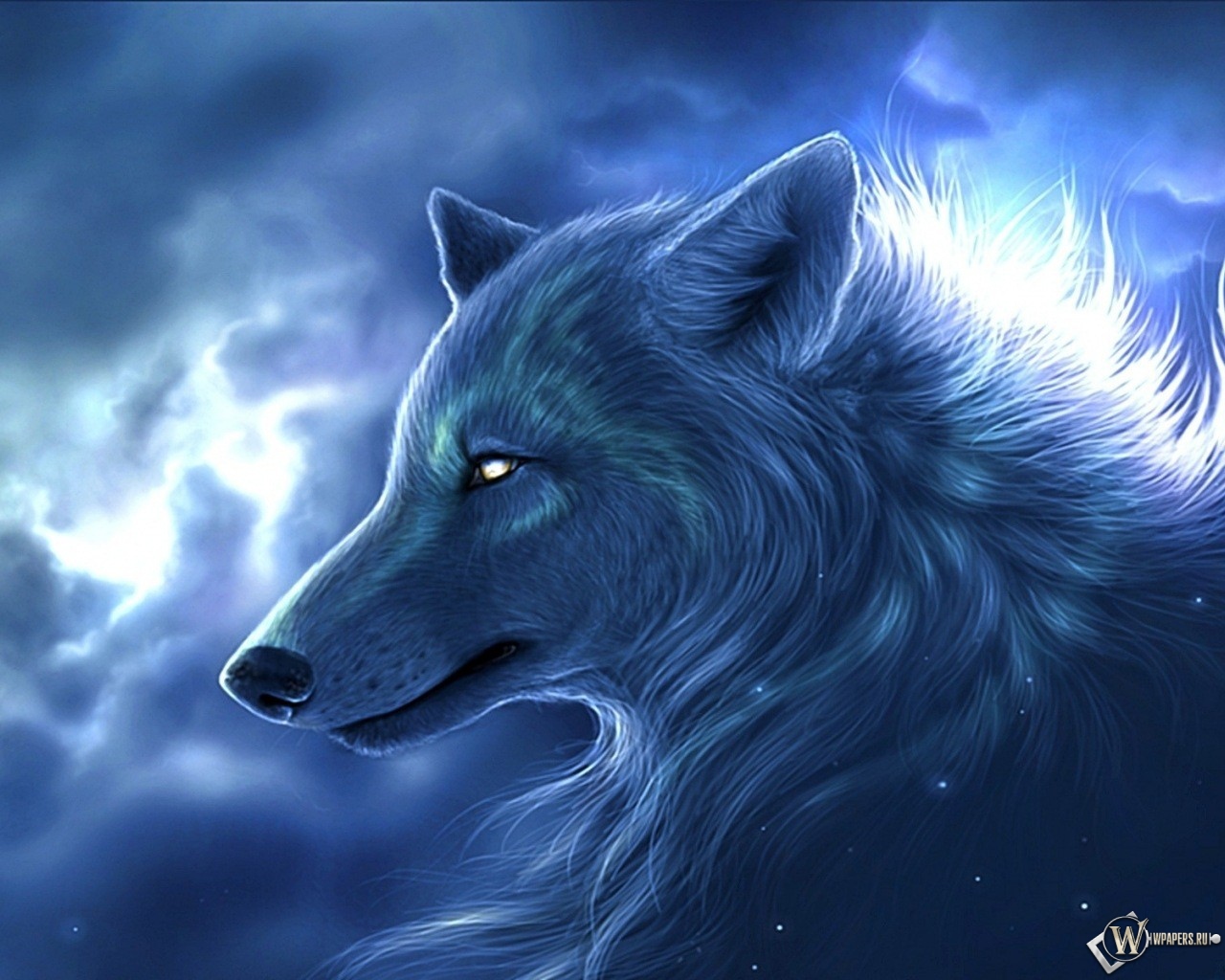 Ночьной волк 1280x1024