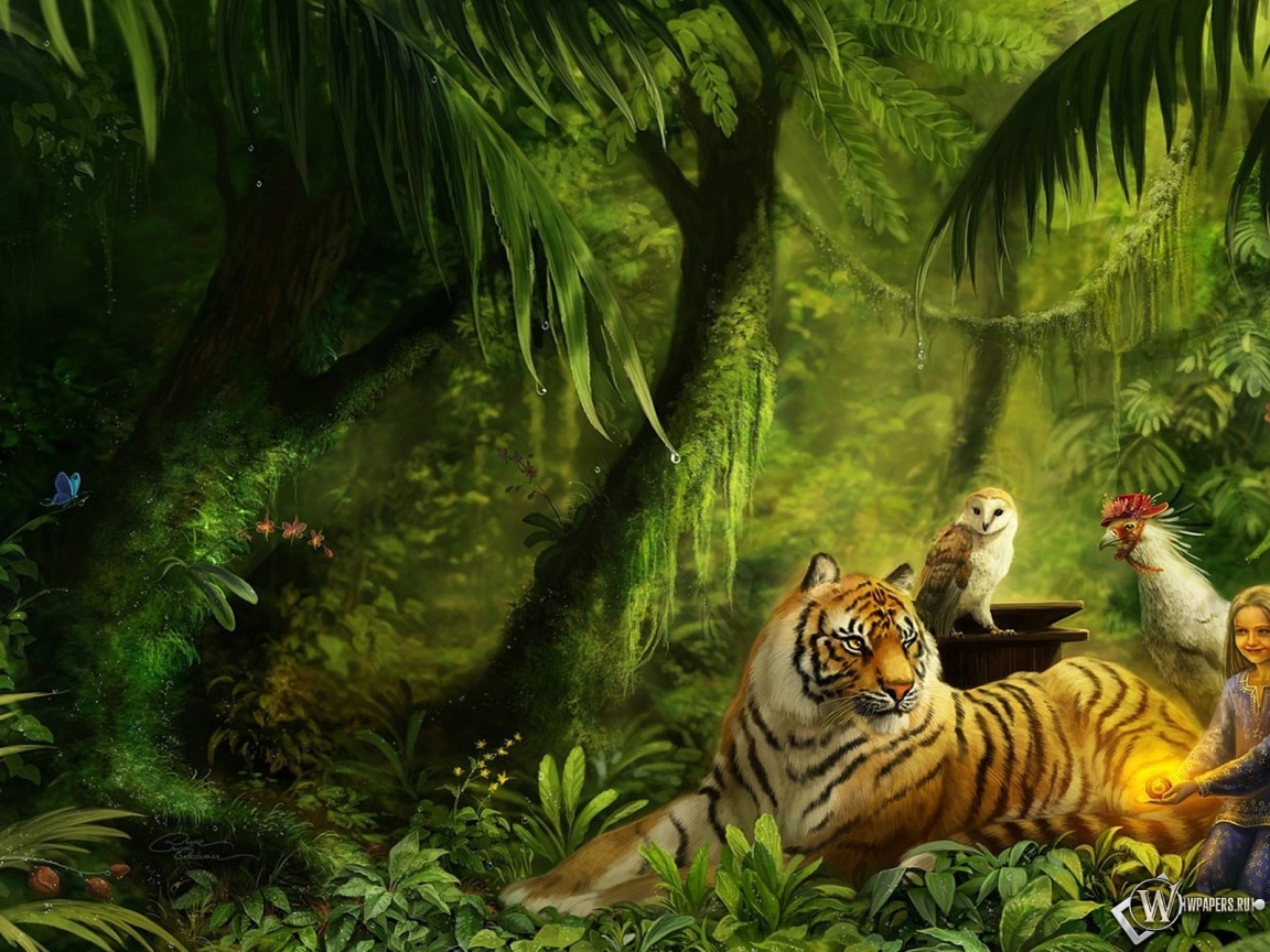 Животные в лесу 1152x864