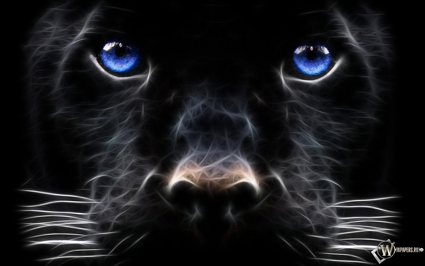 Рисованная пантера 1440x900