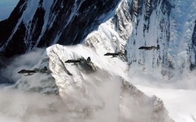 Обои A-10 Thunderbolt на Аляске: Горы, Самолёт, A-10, Скала, Аляска, Самолеты