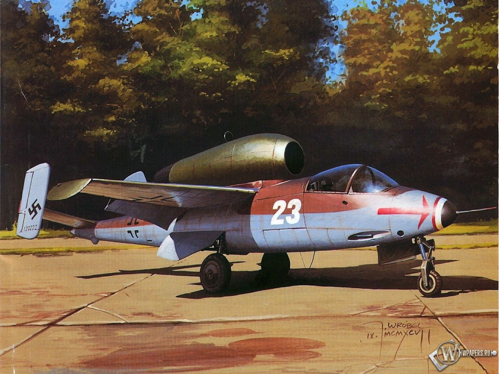 Heinkel He-162 Salamander 1024x768