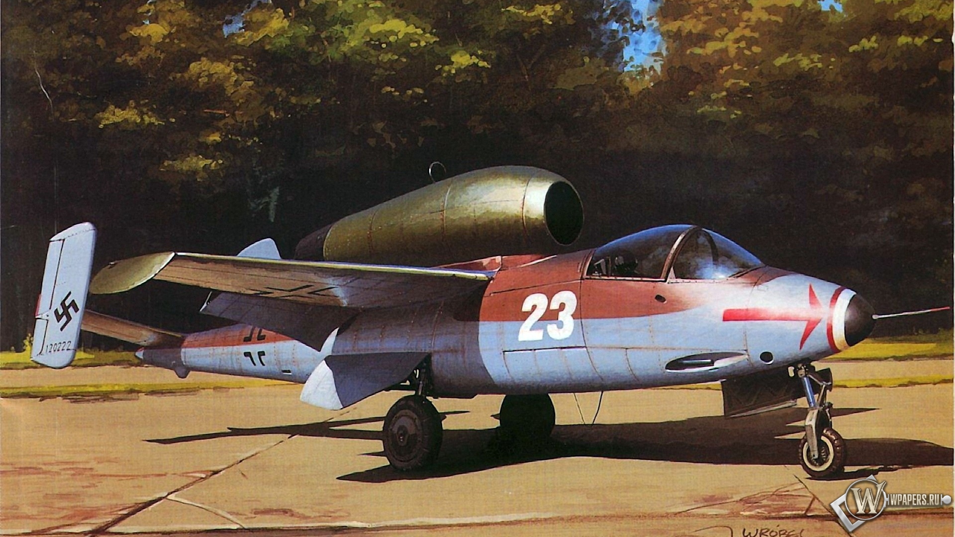 Heinkel He-162 Salamander 1920x1080