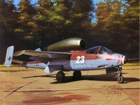 Обои Heinkel He-162 Salamander: Самолёт, Авиация, Самолеты