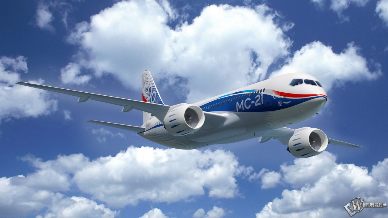 Самолет MC-21 1280x720