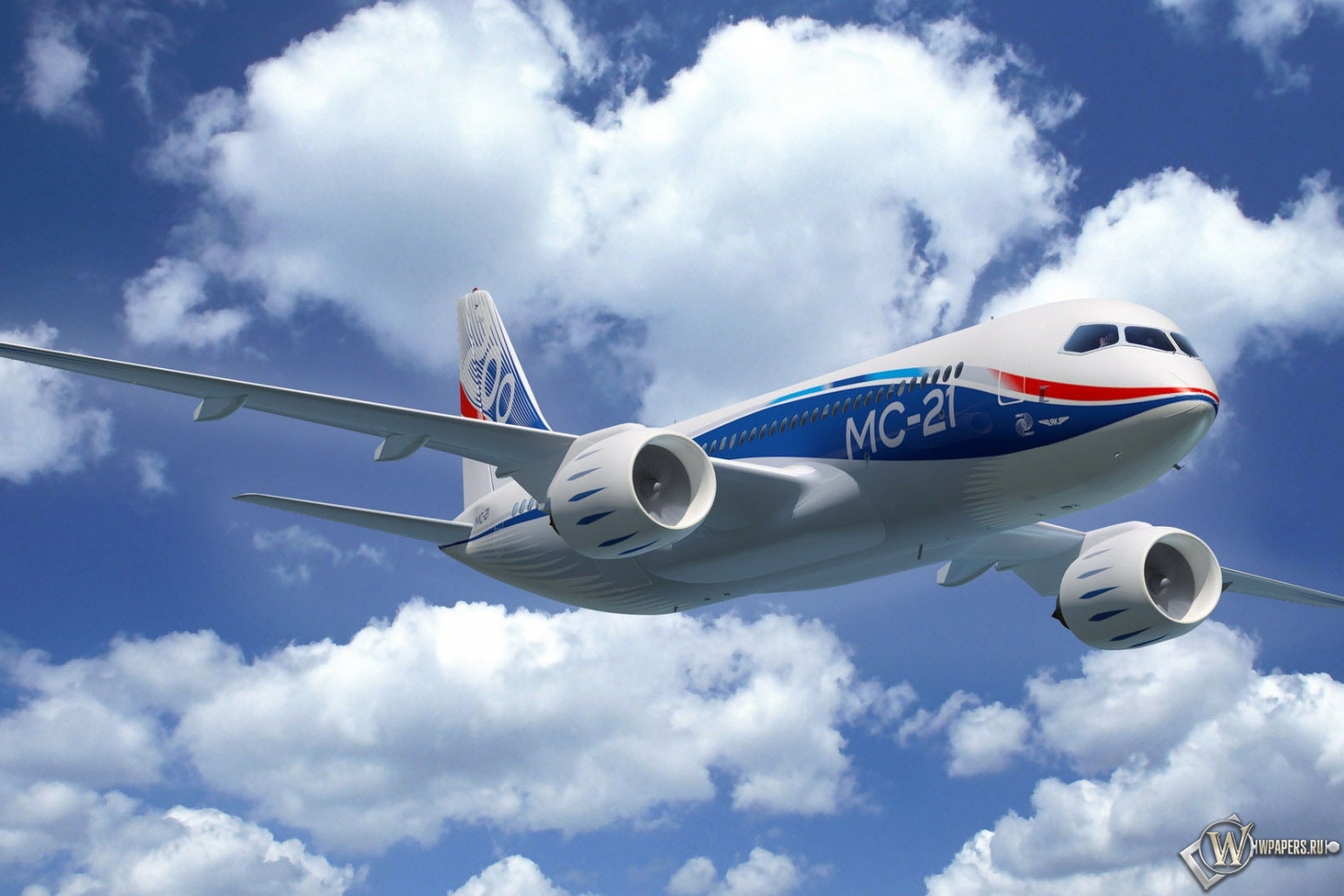 Самолет MC-21 1500x1000