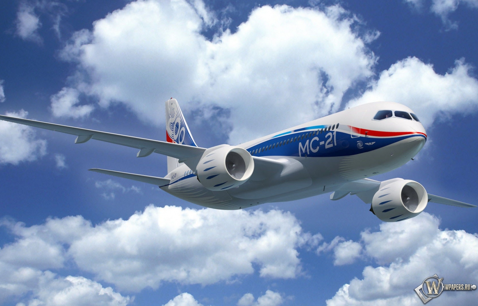 Самолет MC-21 1600x1024