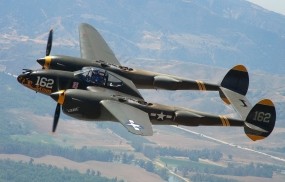 Обои P-38 Lightning: Самолёт, Авиация, Самолеты
