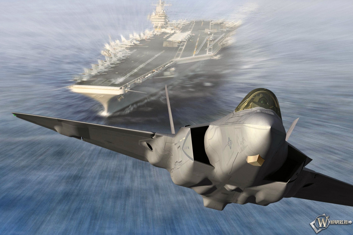 Запуск Lockheed Martin F-35C Lightning II из авианосца 1500x1000