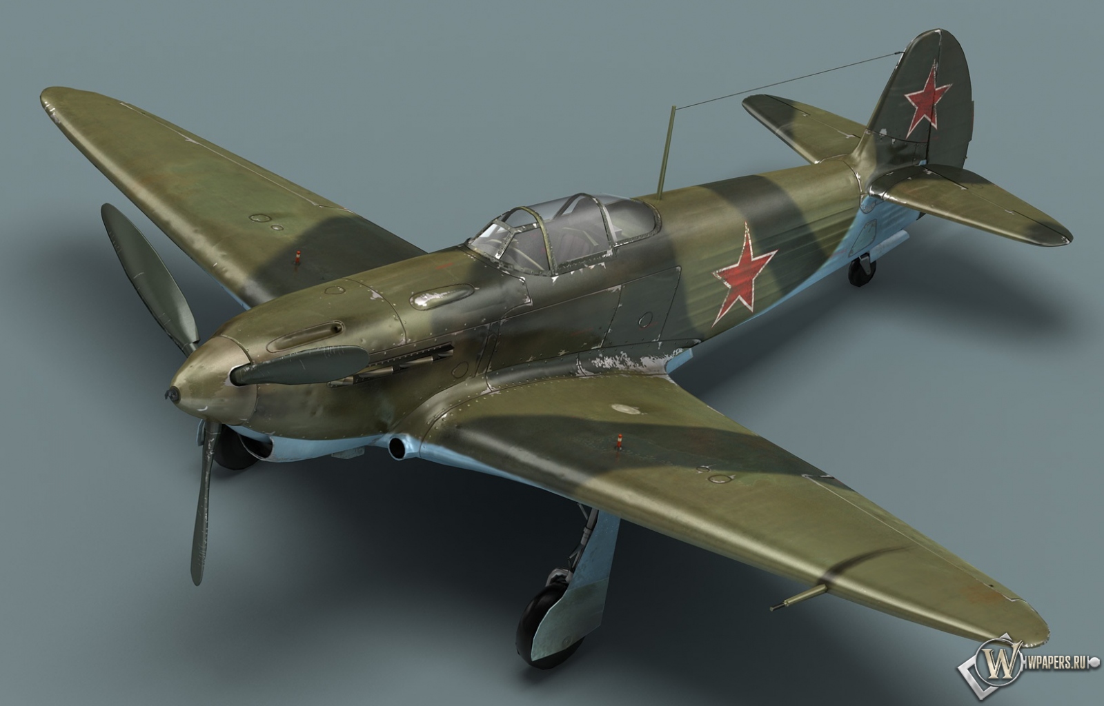 Советский истребитель Як-1 1600x1024