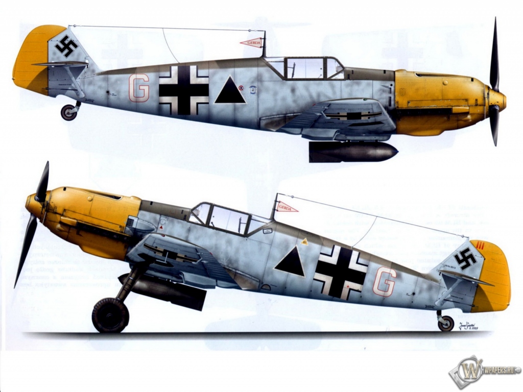Bf-109E1-II.JG27 1024x768