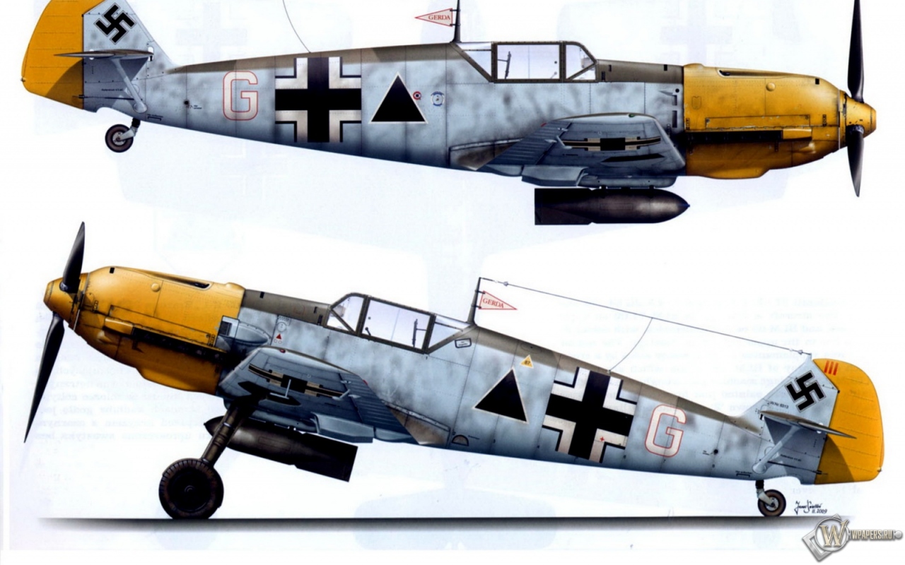 Bf-109E1-II.JG27 1280x800