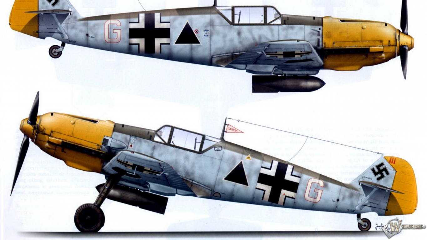 Bf-109E1-II.JG27 1366x768