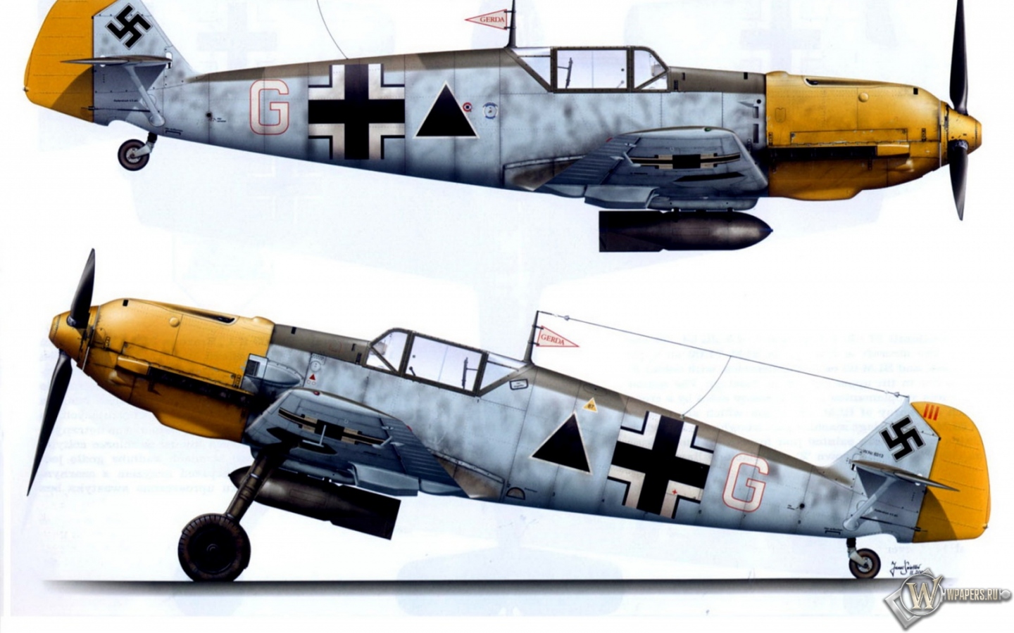Bf-109E1-II.JG27 1440x900