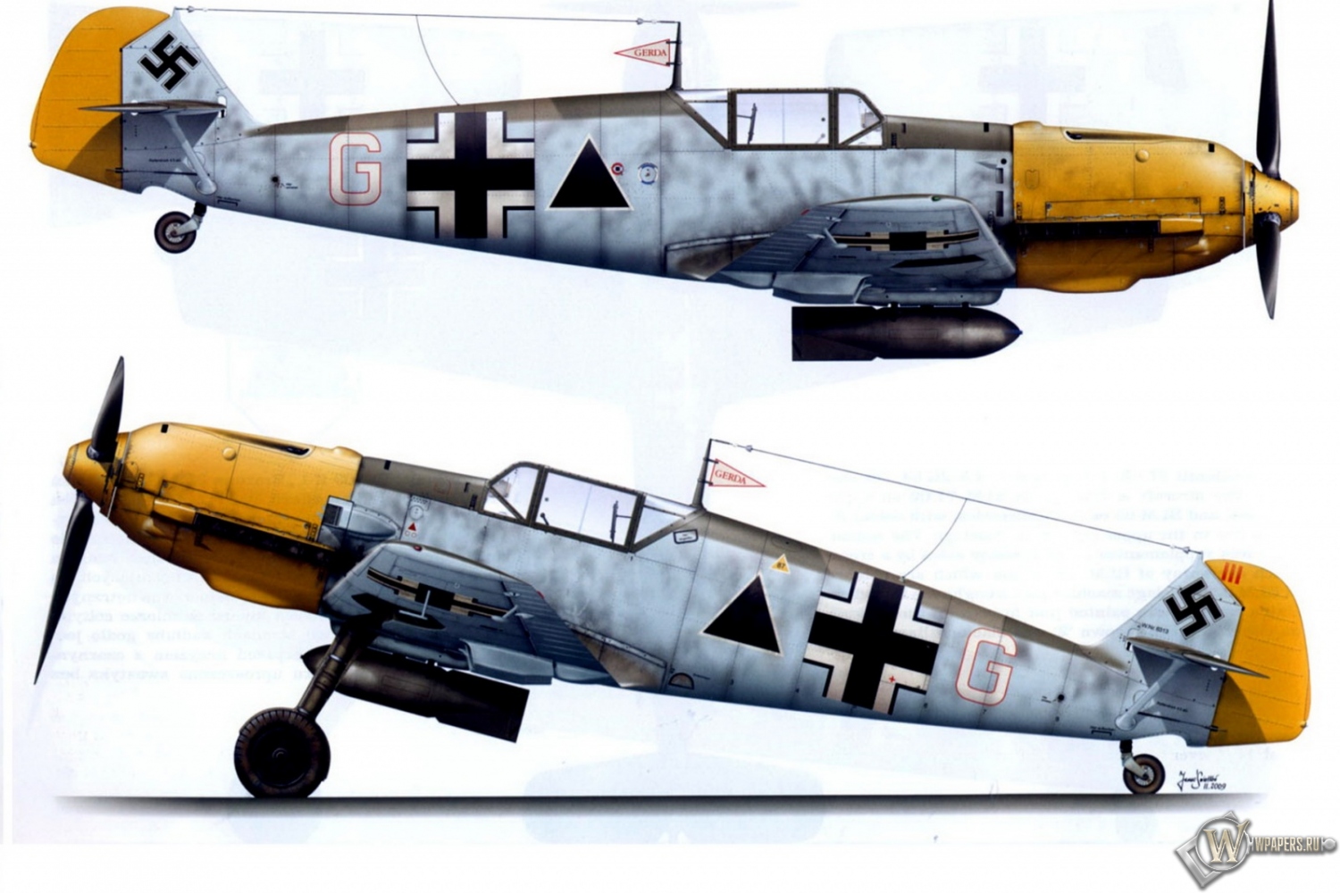 Bf-109E1-II.JG27 1500x1000