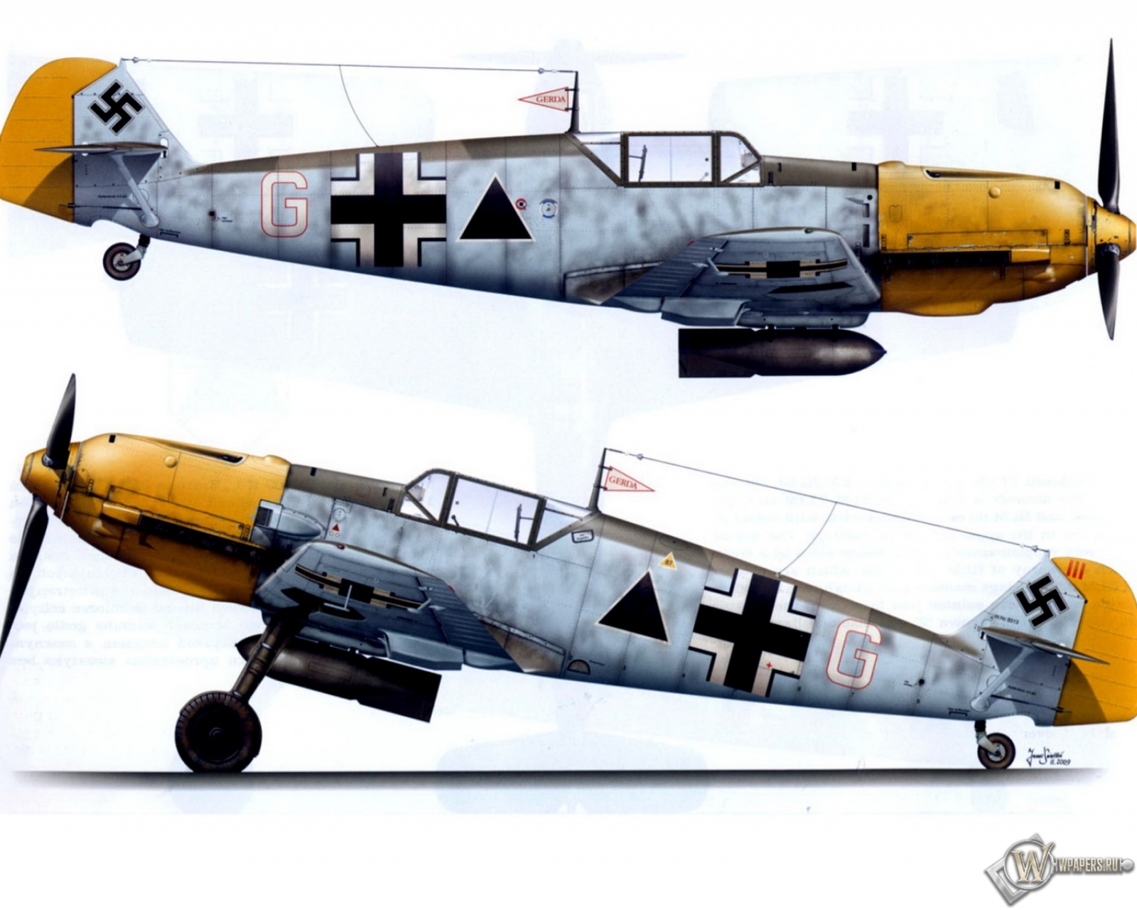 Bf-109E1-II.JG27 1600x1280