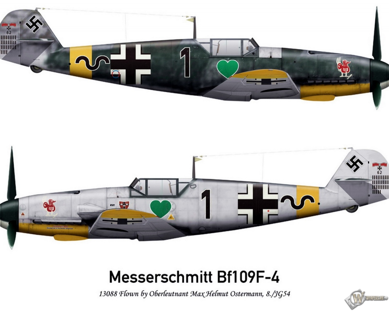 Bf-109F2 JG54 1280x1024