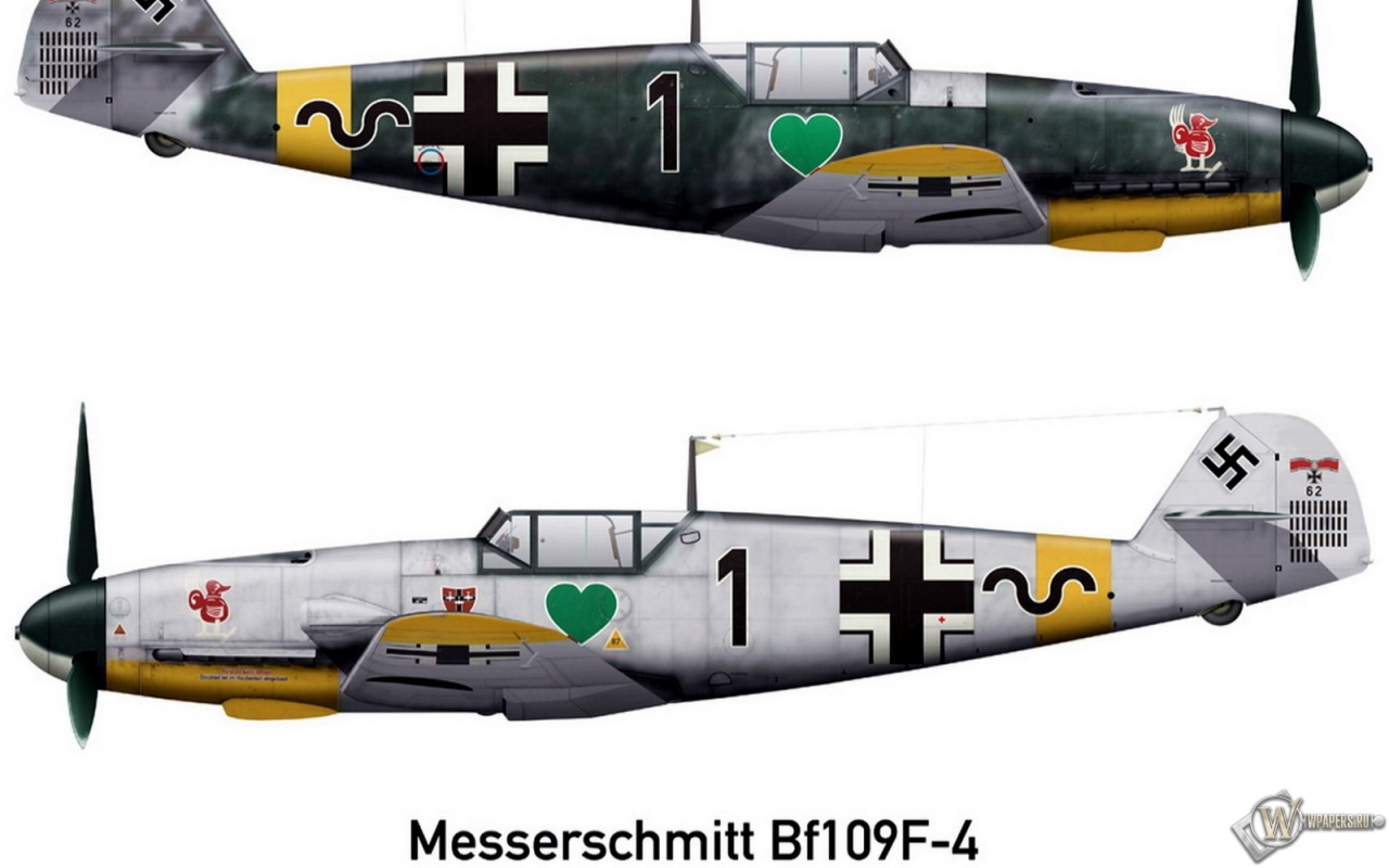 Bf-109F2 JG54 1280x800