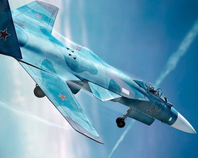 Обои Су-47 (С-37) Беркут: Истребитель, Су-47, Истребители