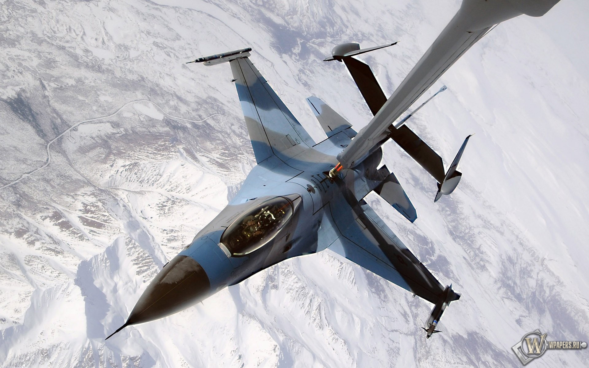 F-16 дозаправка 1920x1200