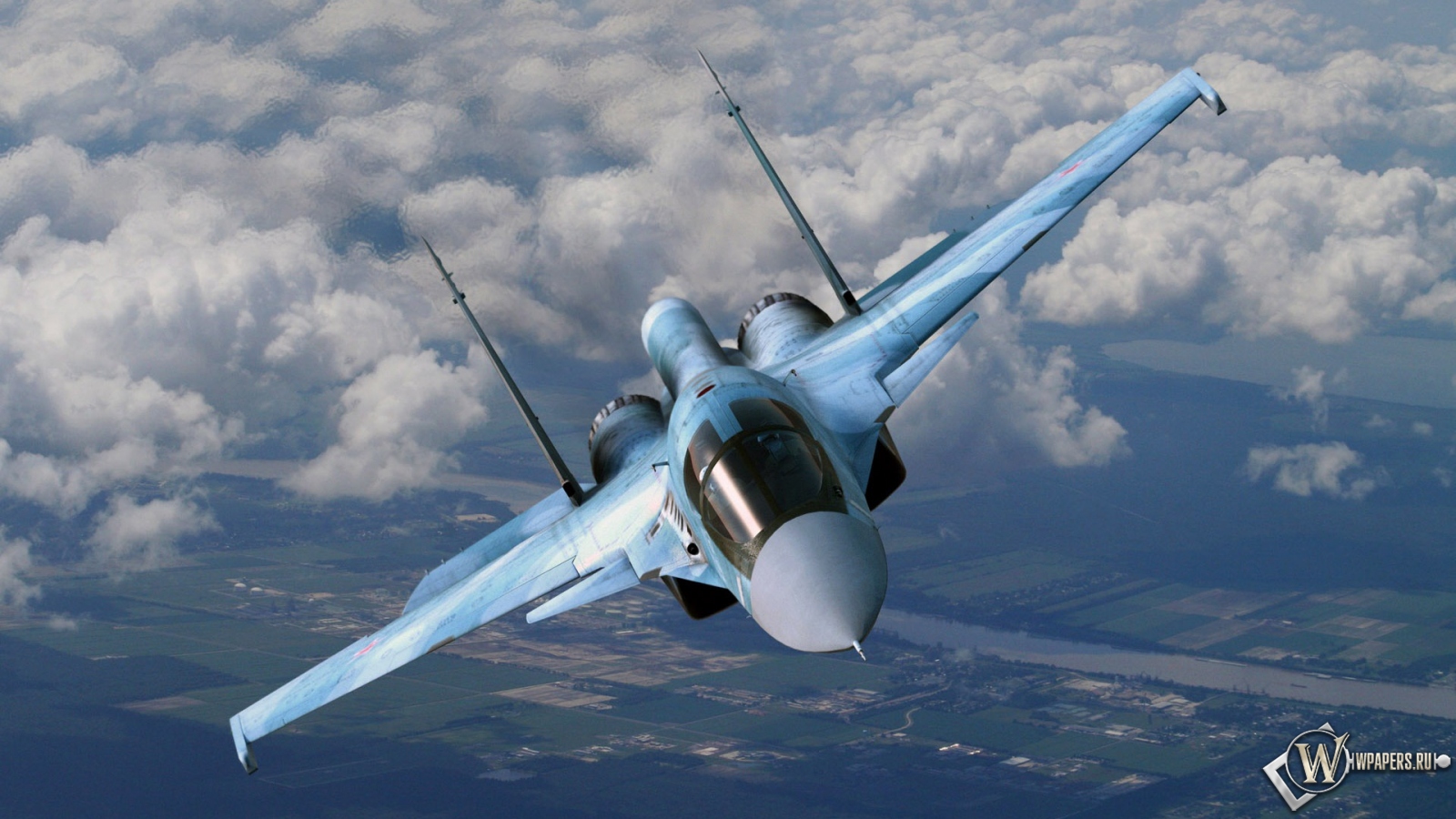 Su-34 Flanker-E 1600x900