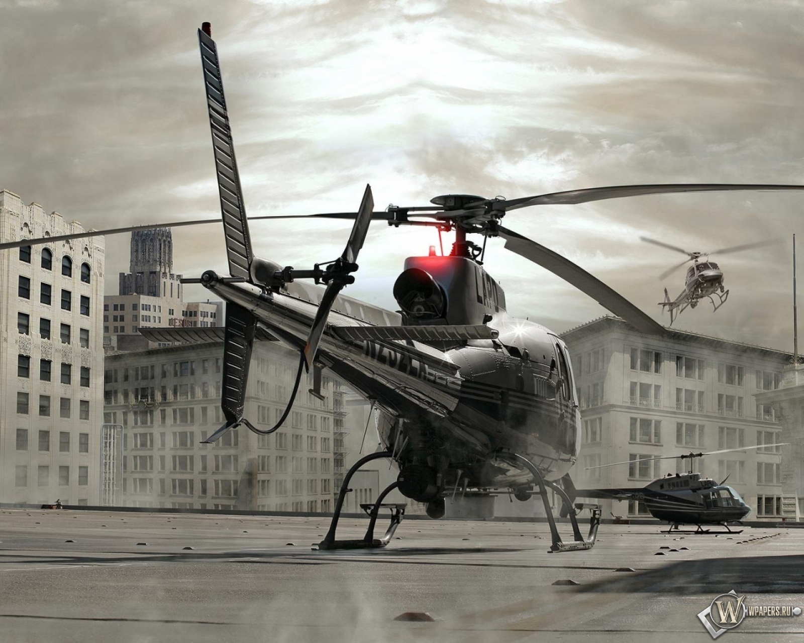 вертолеты на крыше 1600x1280