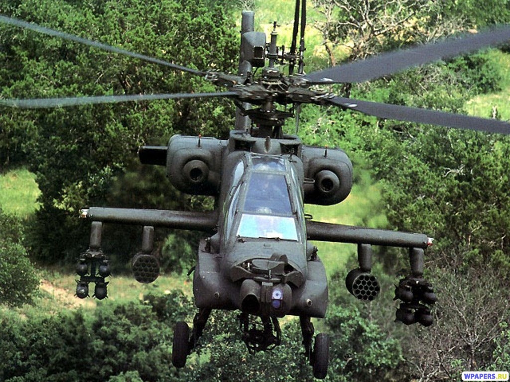 Вертолет АН-64 1024x768