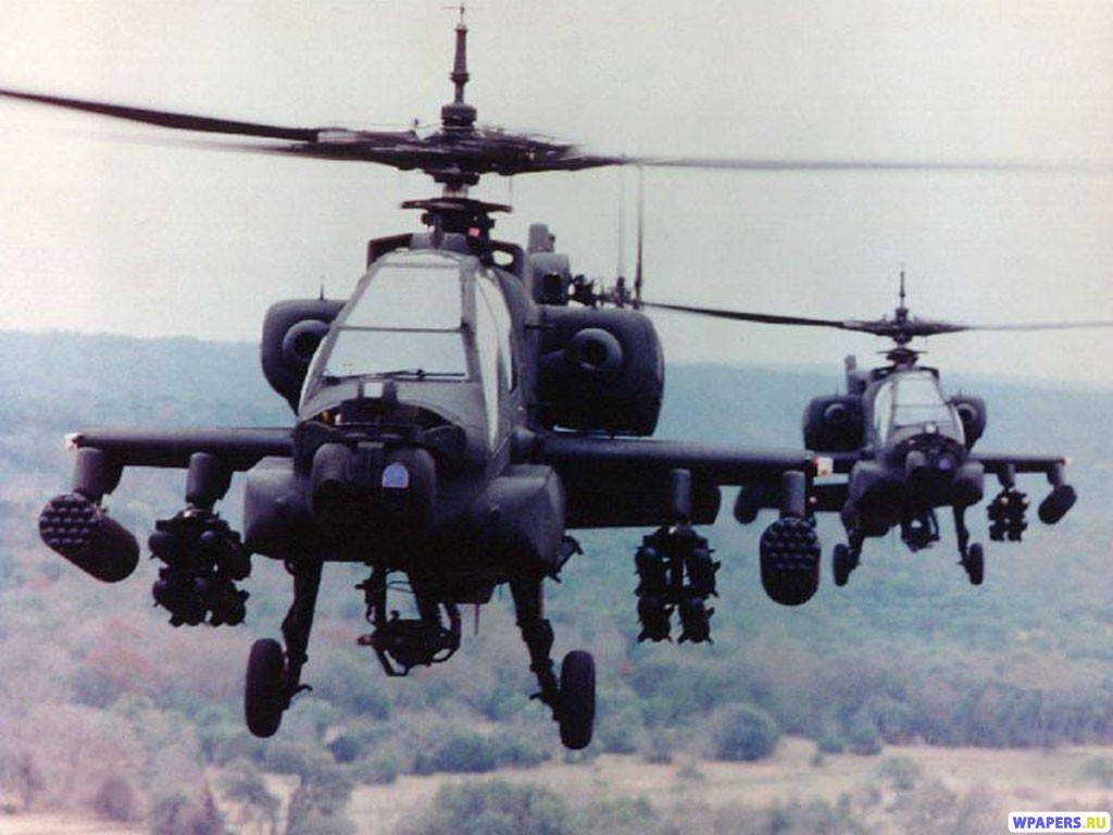 Вертолеты АН-64 Apache 1024x768